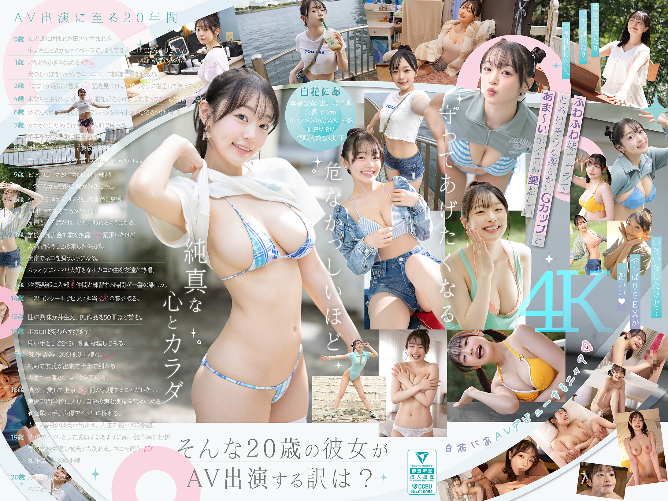白花にあS1 AVデビュー!マシュマロGカップ美少女の透明感と大胆喘ぎが融合した新人NO.1 STYLE。高画質デビュー作で純真開花を体感せよ。